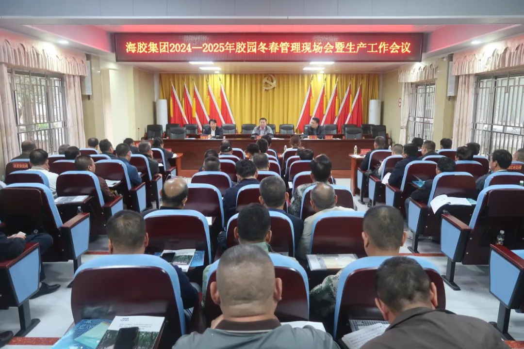 海南橡膠召開(kāi)2024-2025年膠園冬春管理現(xiàn)場(chǎng)會(huì)暨生產(chǎn)工作會(huì)議